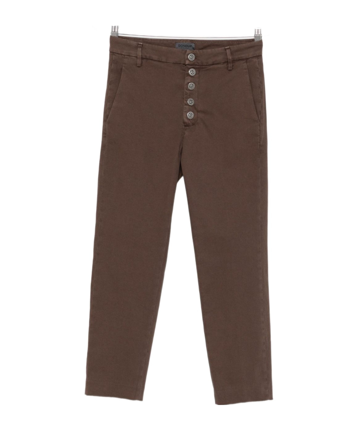 Dondup Buttoned-up Trousers In Brown