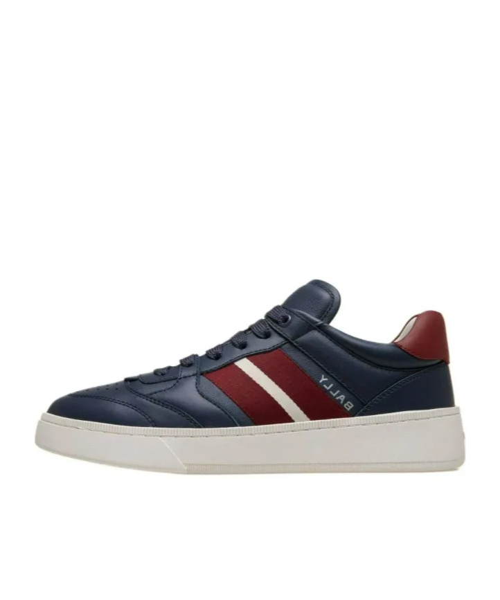 Bally Low Top Sneakers Perforated Toebox In Multicolor
