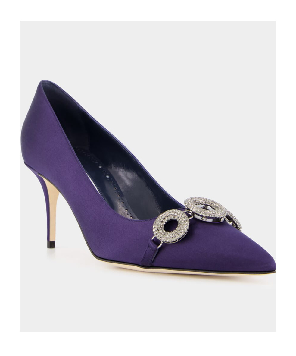Manolo Blahnik Pointed Toe High Heels In Blue