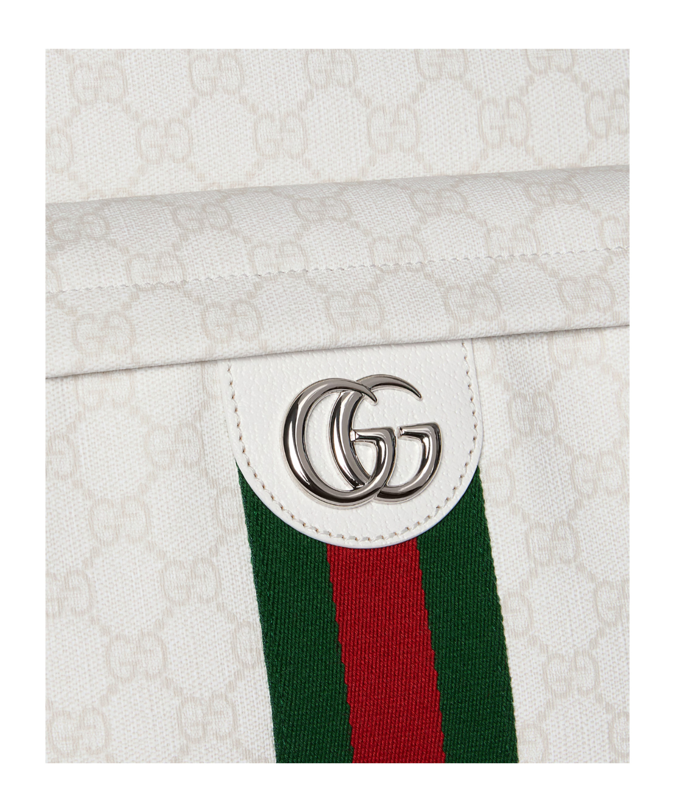 Gucci Ophidia Medium Backpack In White