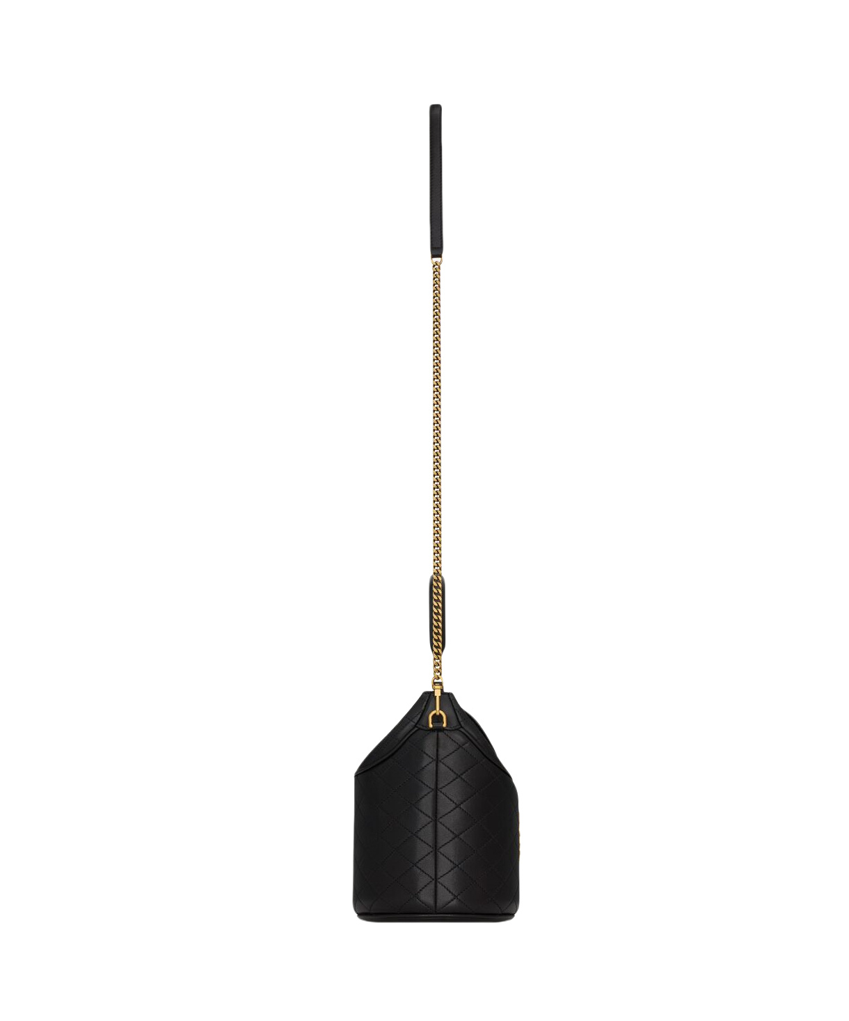 Saint Laurent Gaby Bucket Bag In Black