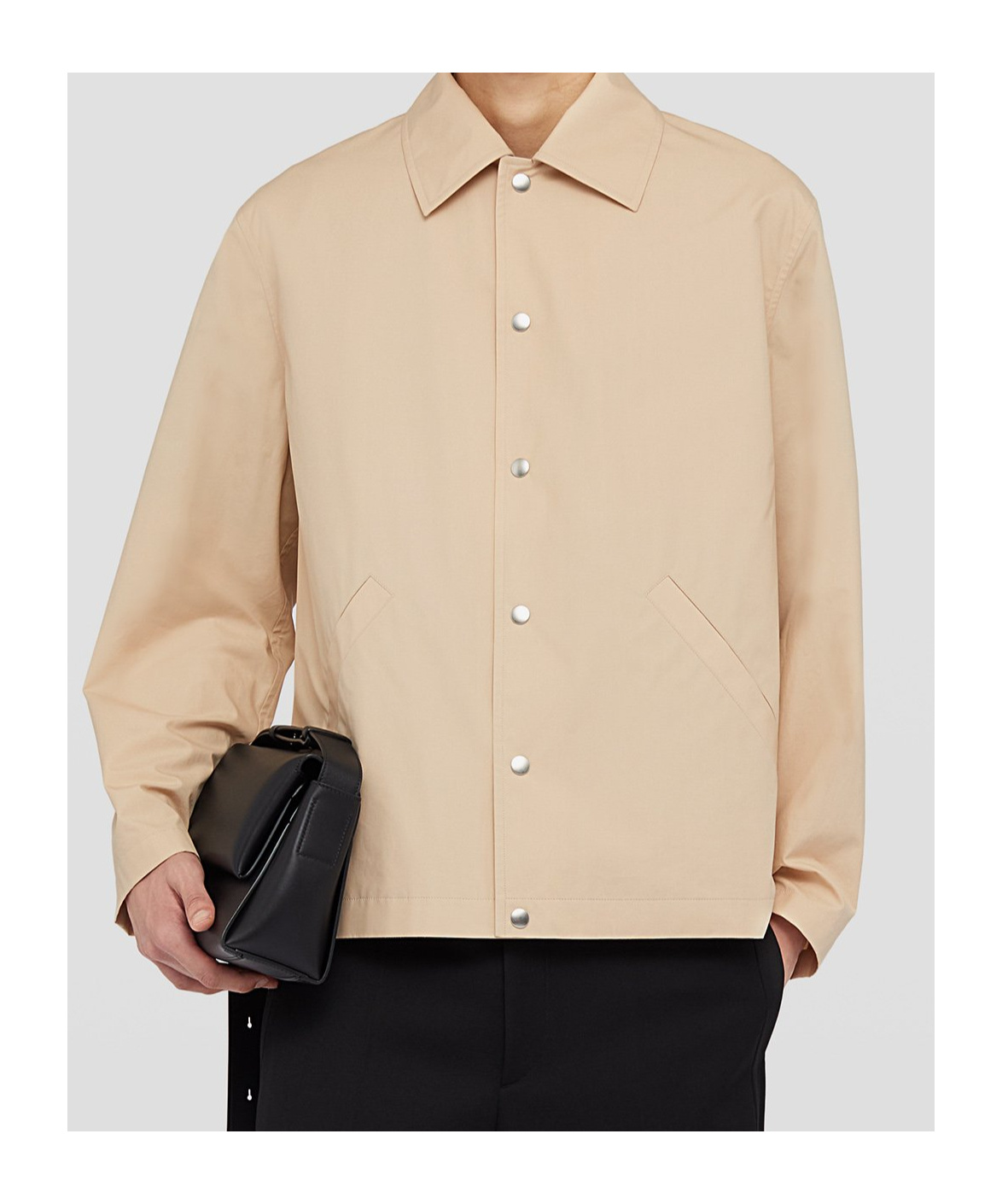 Jil Sander Logo-print Jacket In Nude
