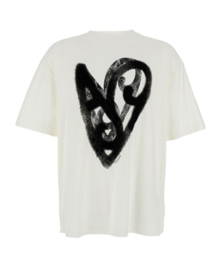 Acne Studios Printed T-shirt In White