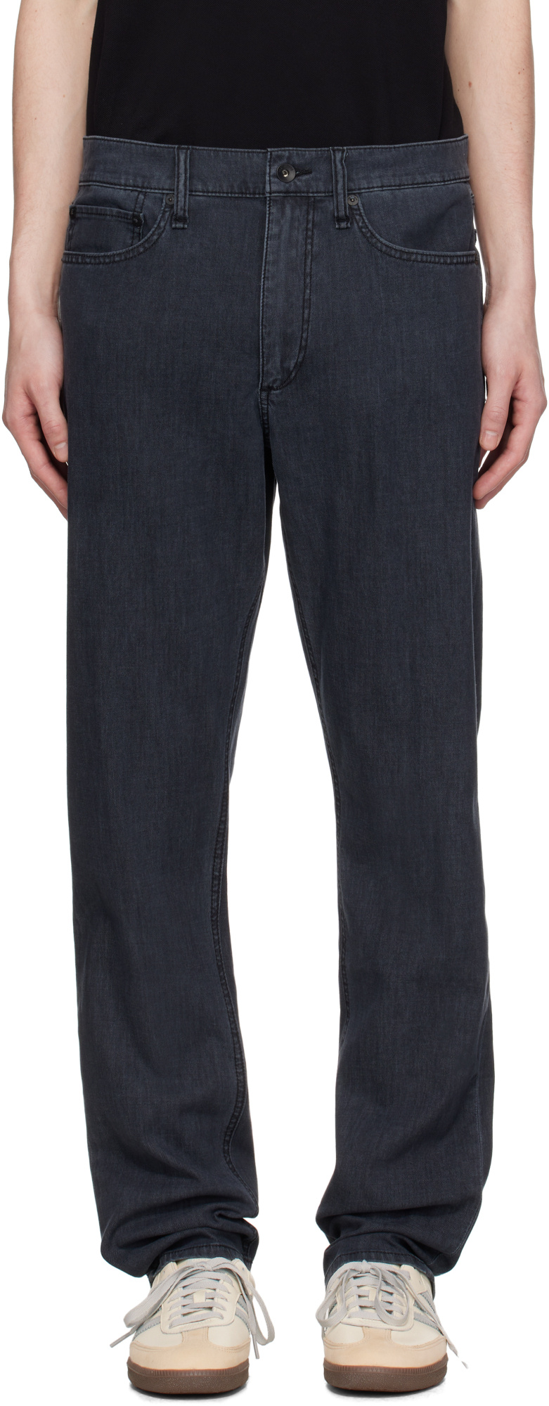 Rag & Bone Black Fit 2 Slim Fit Jeans