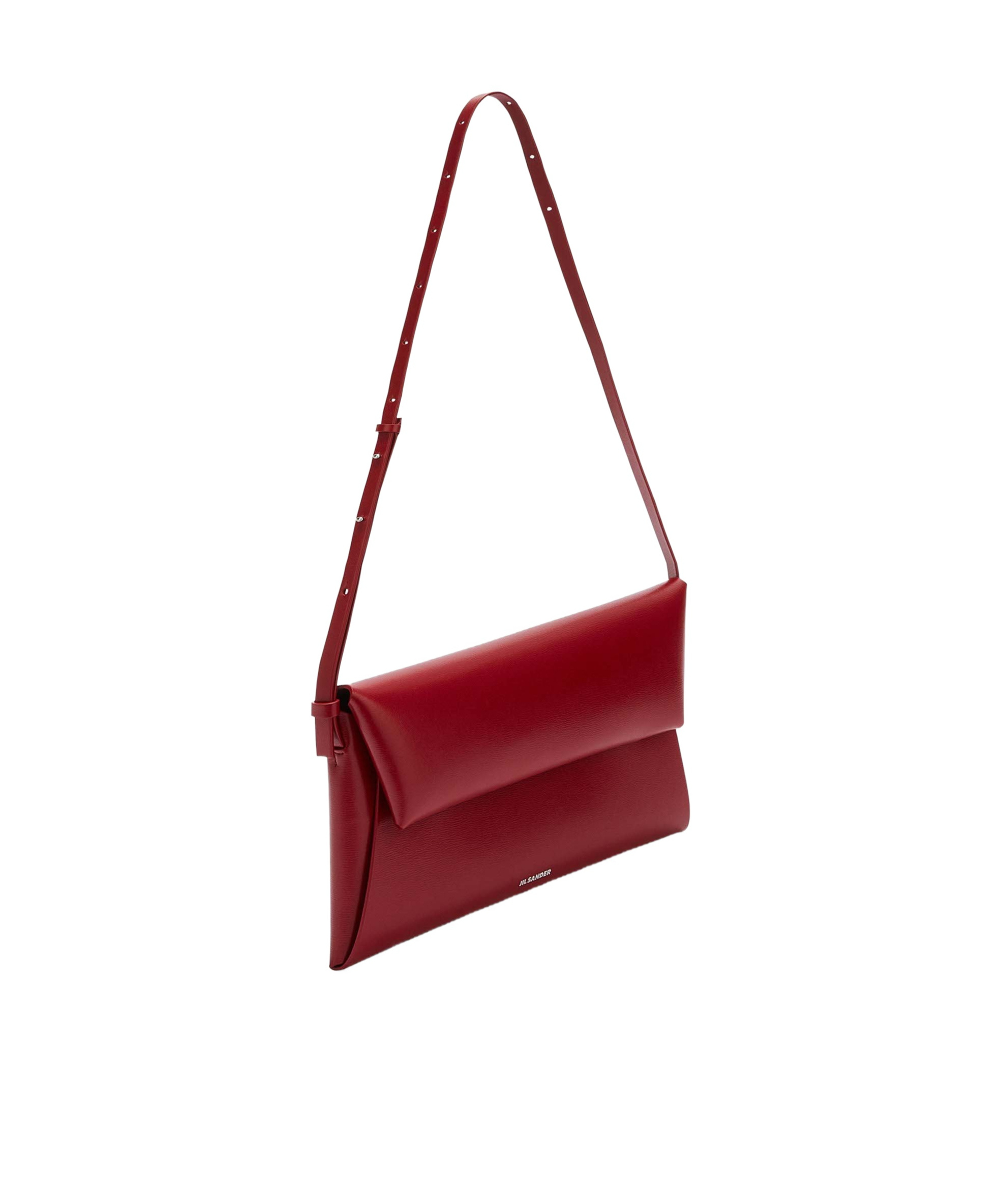 Jil Sander Small Folded Clutch Bag In Red