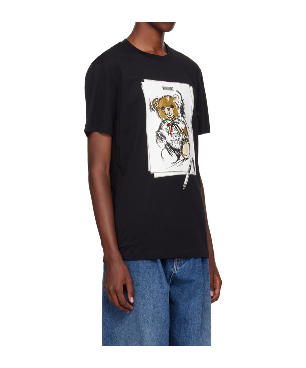 Moschino Teddy Bear T-shirt In Black