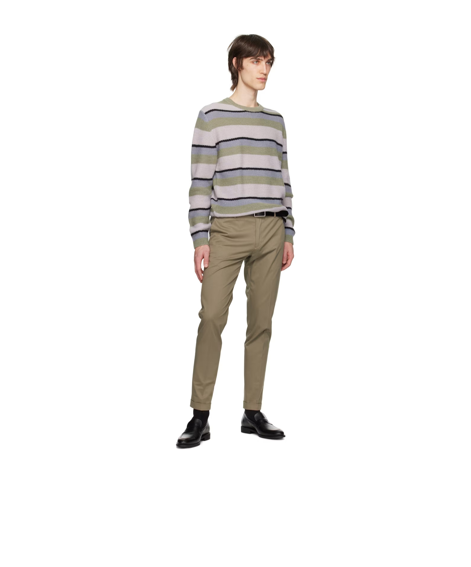 Paul Smith Men Signature Stripe Reversbile Belt In Multicolor