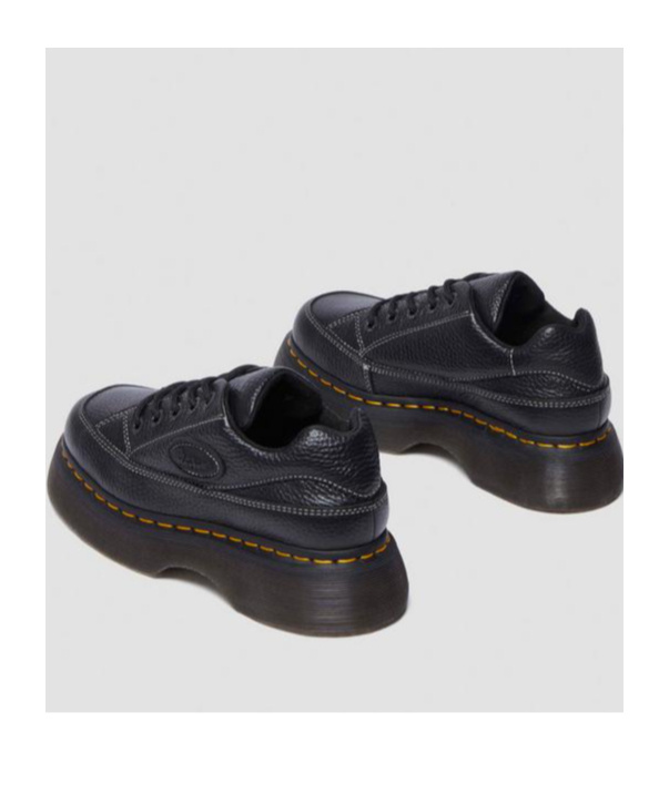 Dr. Martens' 1461 Ii Tumbled Nubuck Leather Platform Casual Shoes In Black