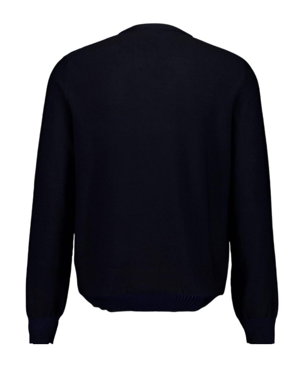 Alexander Mcqueen Mcqueen Skull Double Knit Wool Crewneck Sweater In Black