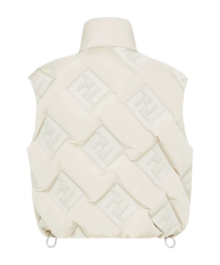 Fendi Vest Ff Technical Fabric In White