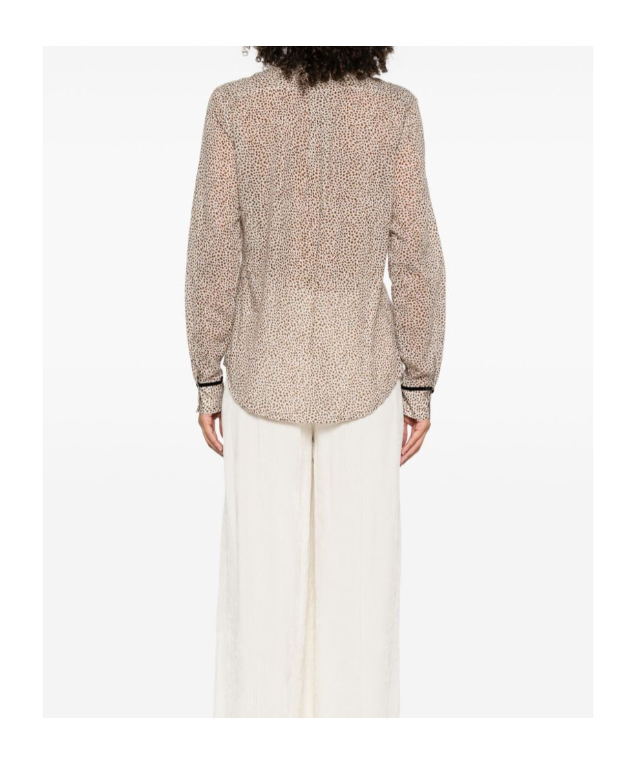 Forte Forte Les Petits Pois Shirt In Voile With Bow Detail
