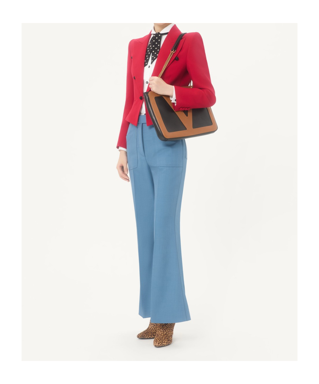 Valentino Cotton Popeline Shirt In White