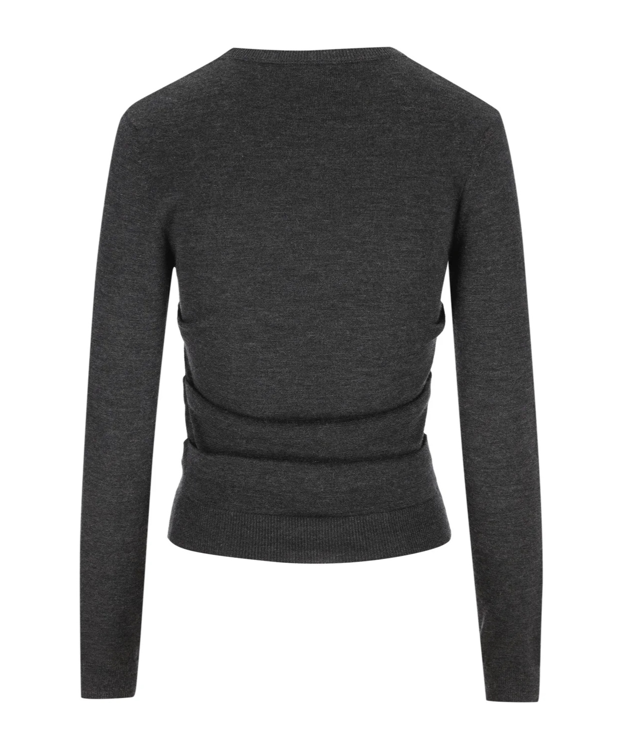 Loewe Draped Sweater In Cashmere And Silk In Black