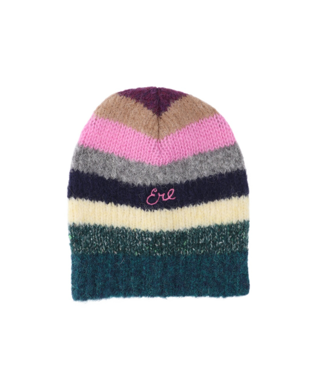 Erl Striped Beanie In Blue