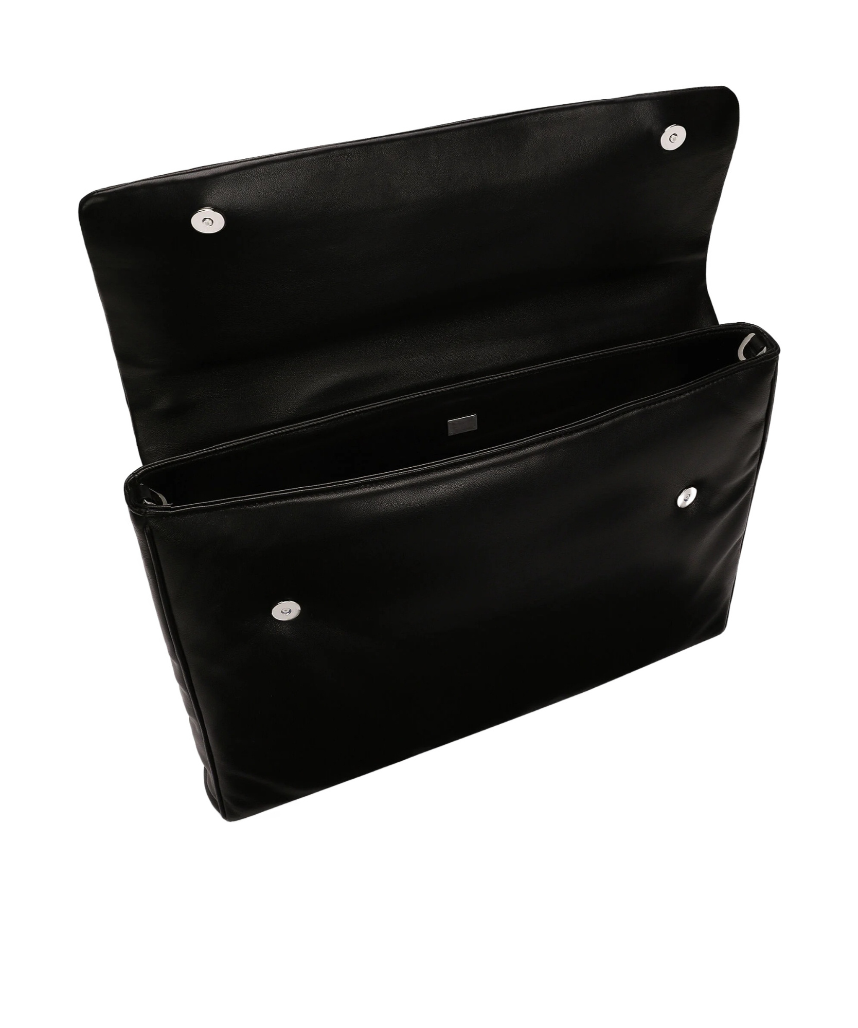 Dolce & Gabbana Lamb Skin Briefcase In Black