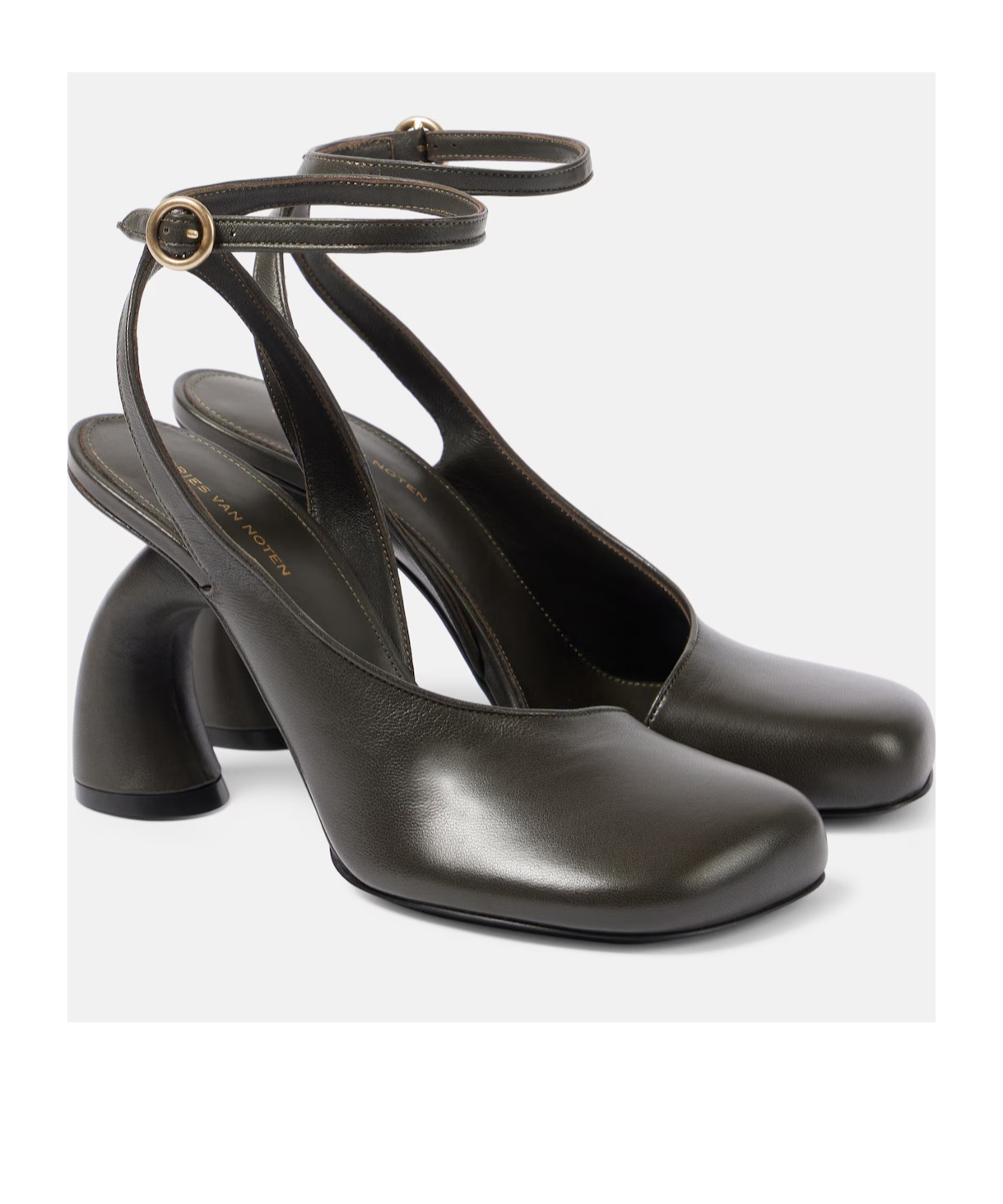 Dries Van Noten Open-toe High-heeled Sandals In Black