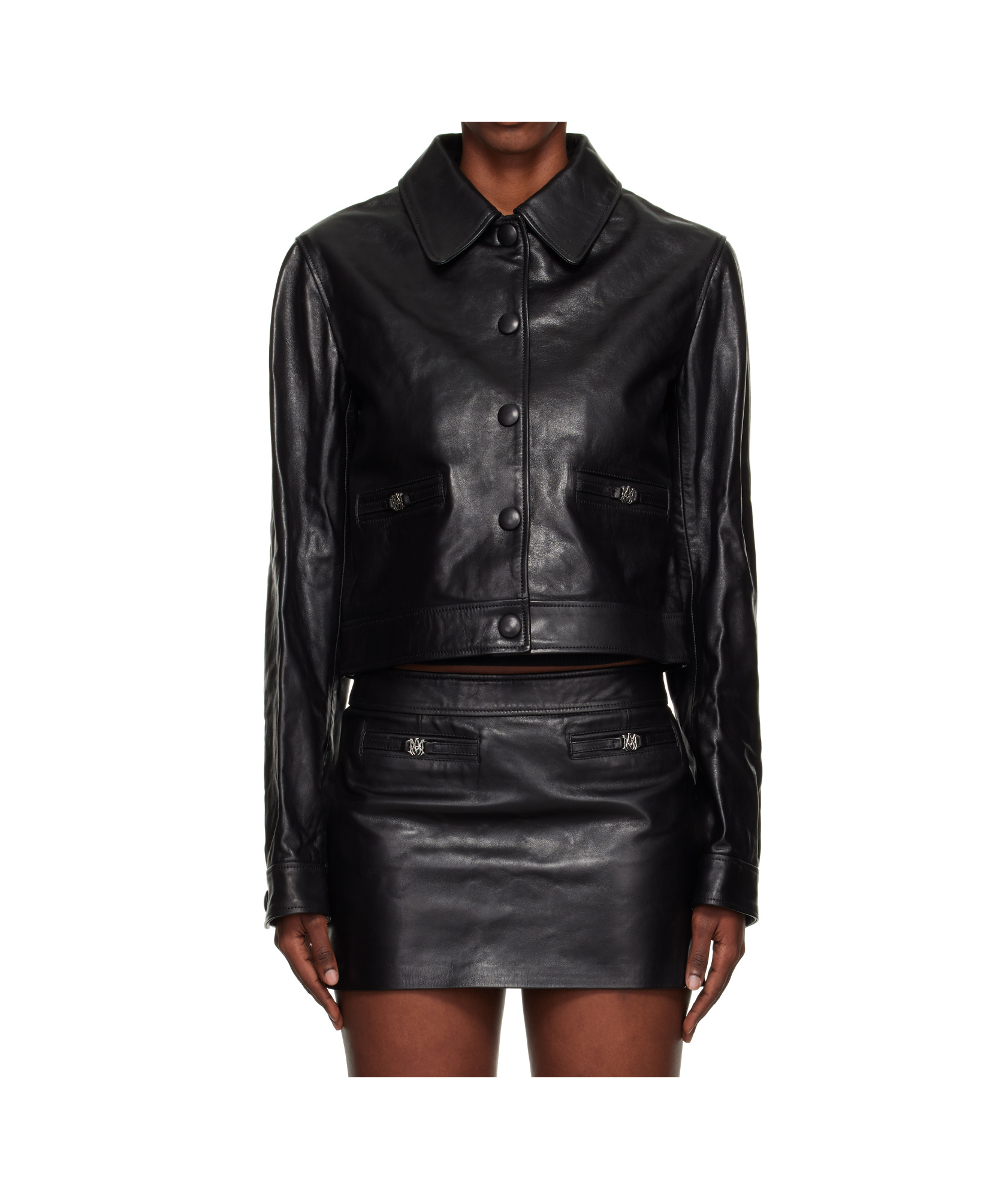Amiri Ma Leather Jacket In Black