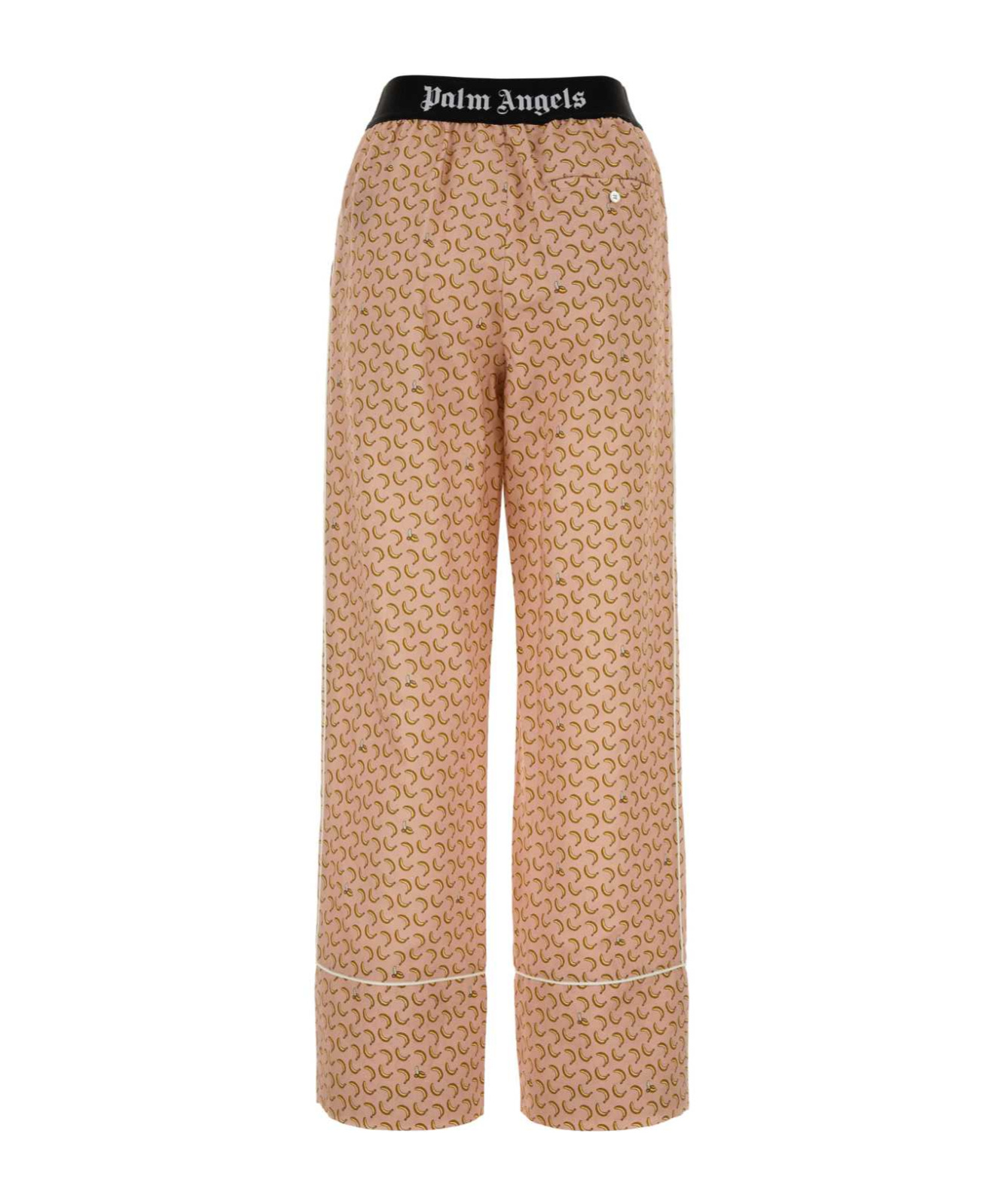 Palm Angels Women's Linen Blend Wide-leg Pant In Nude