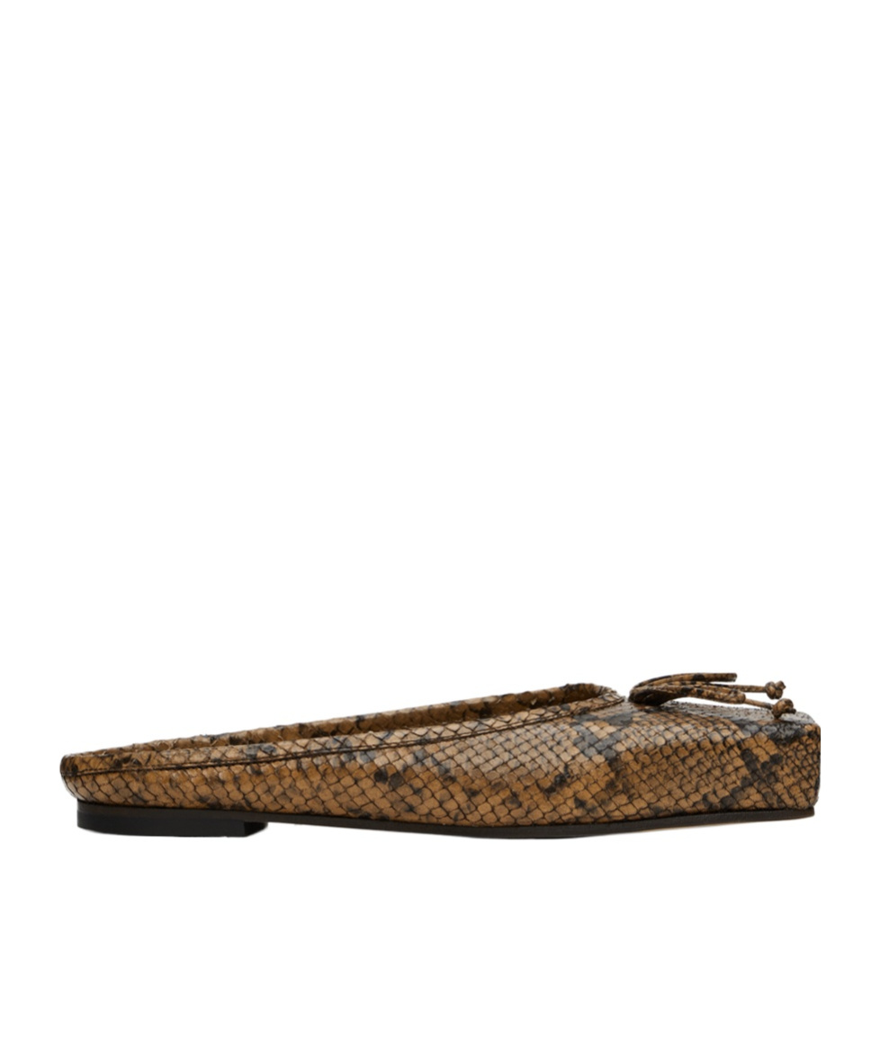 Jacquemus La Casa Series Snake Pattern Embossing In Brown