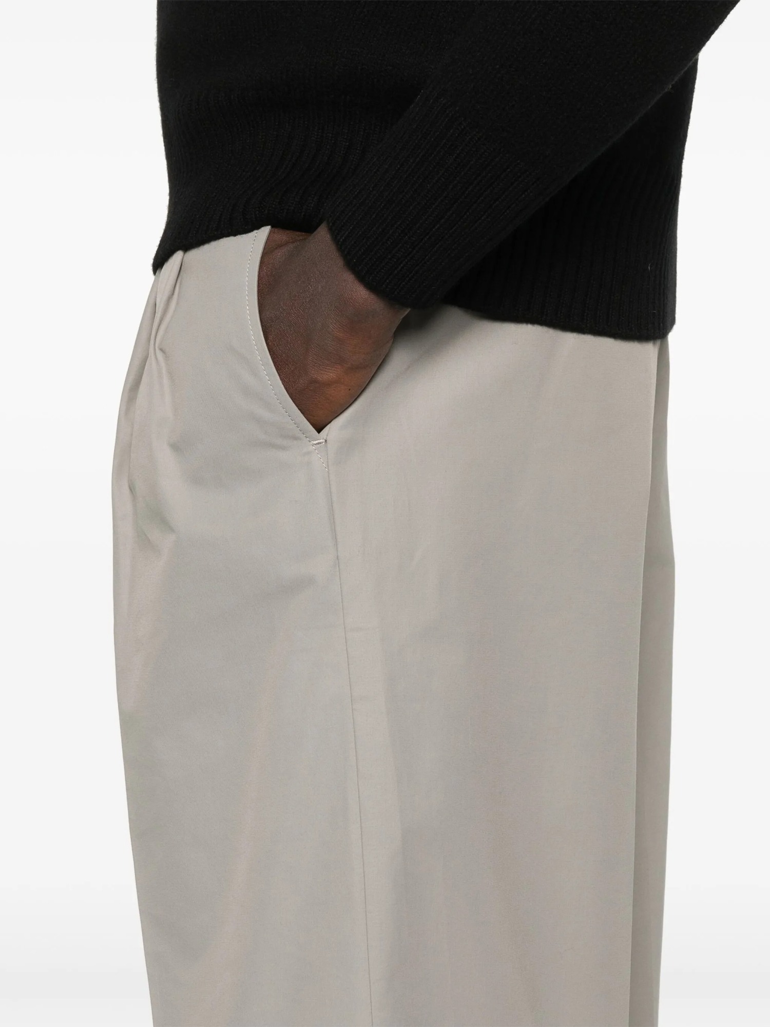 Shop Ami Alexandre Mattiussi Pleated Detail Shorts In Nude