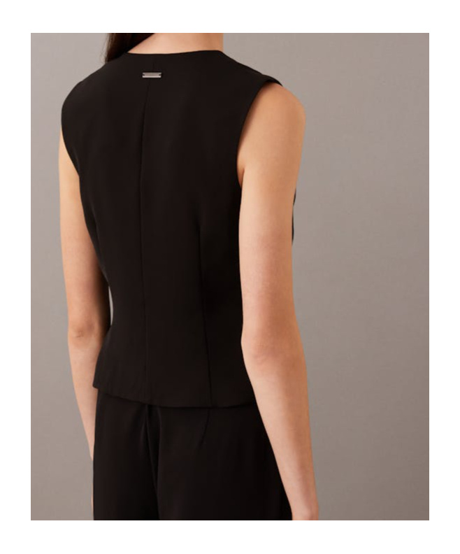 Shop Calvin Klein Sleeveless Top In Black
