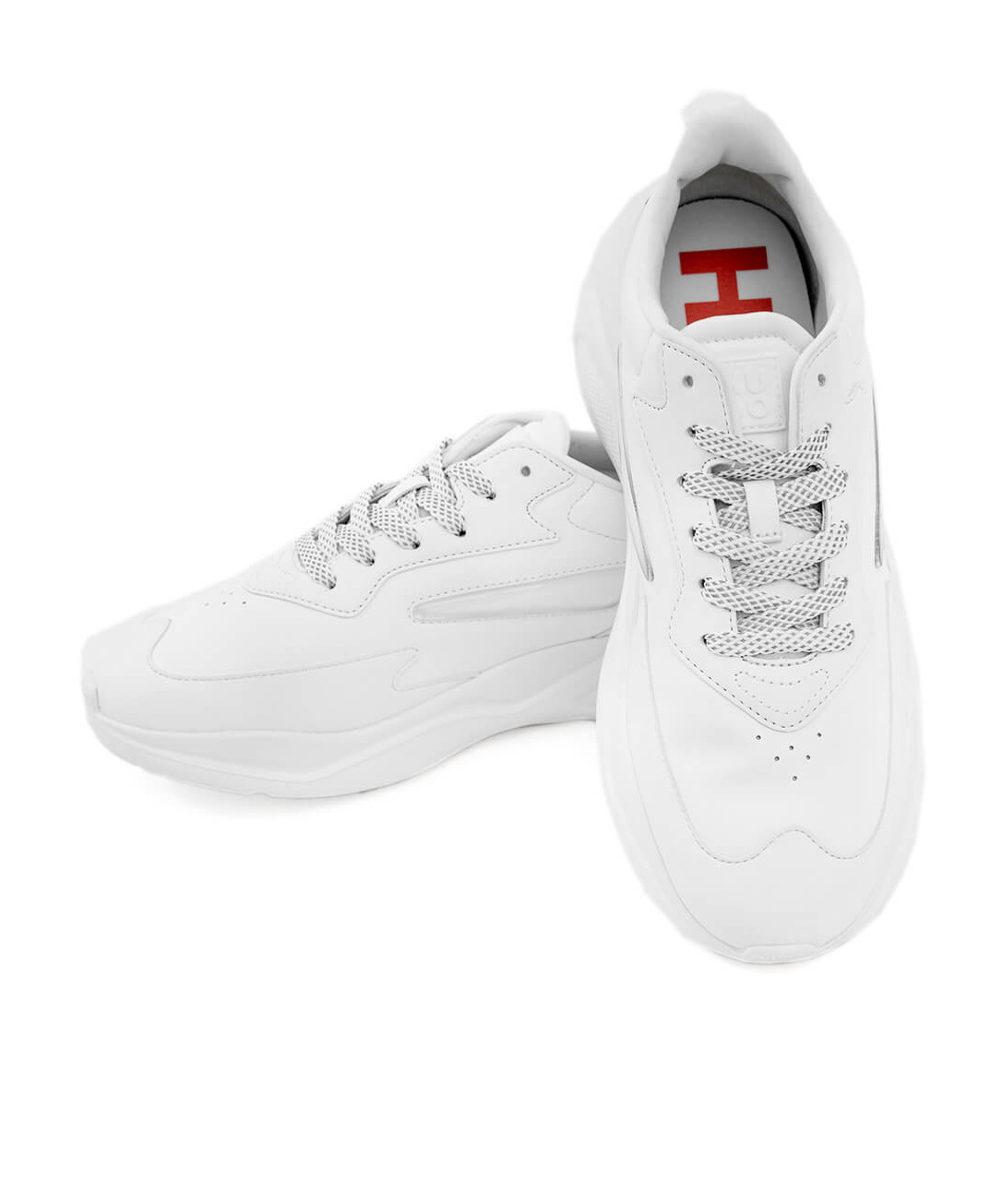 Hugo Boss Laced Sneakers In White