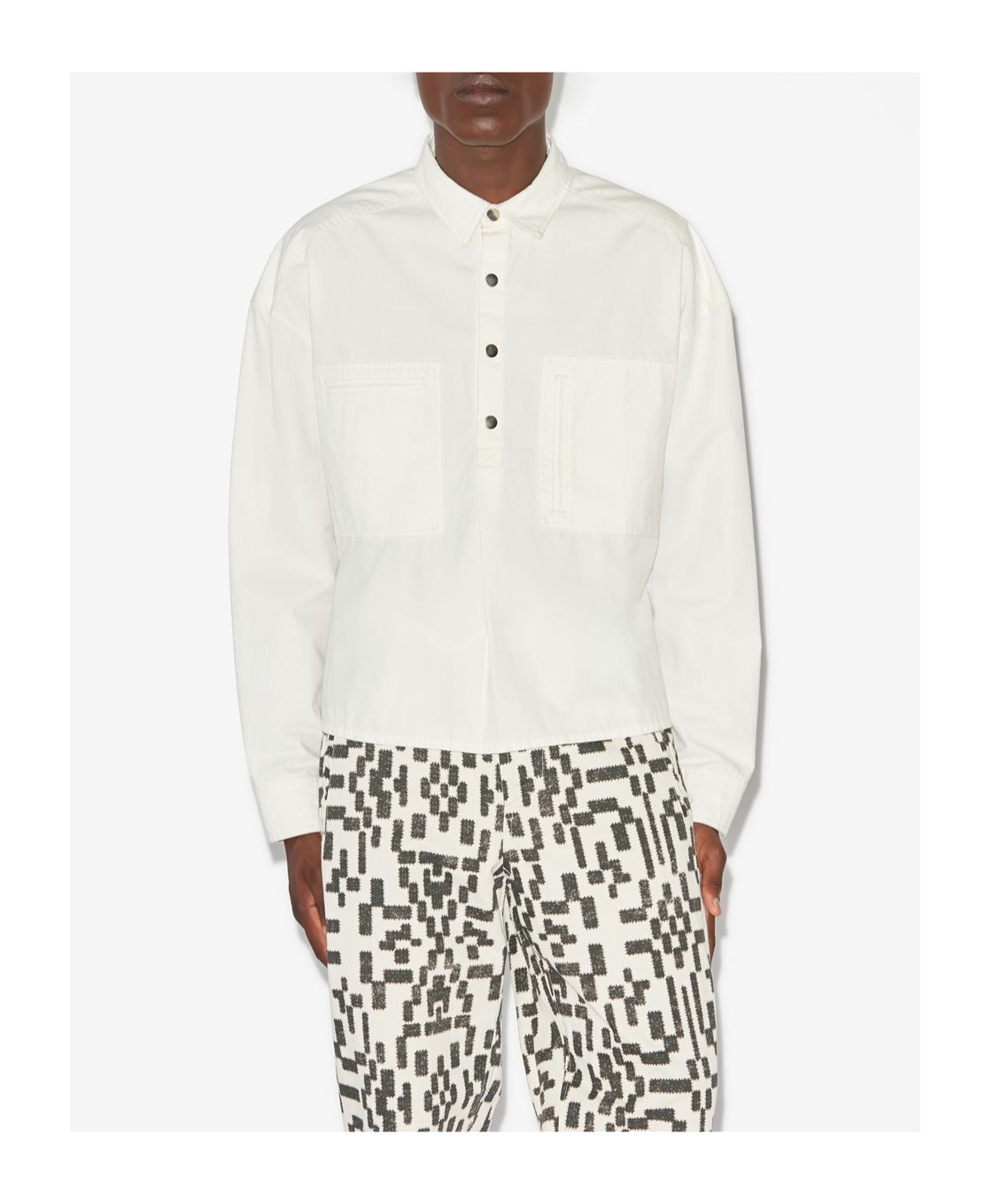 Isabel Marant Terry Shirt In White