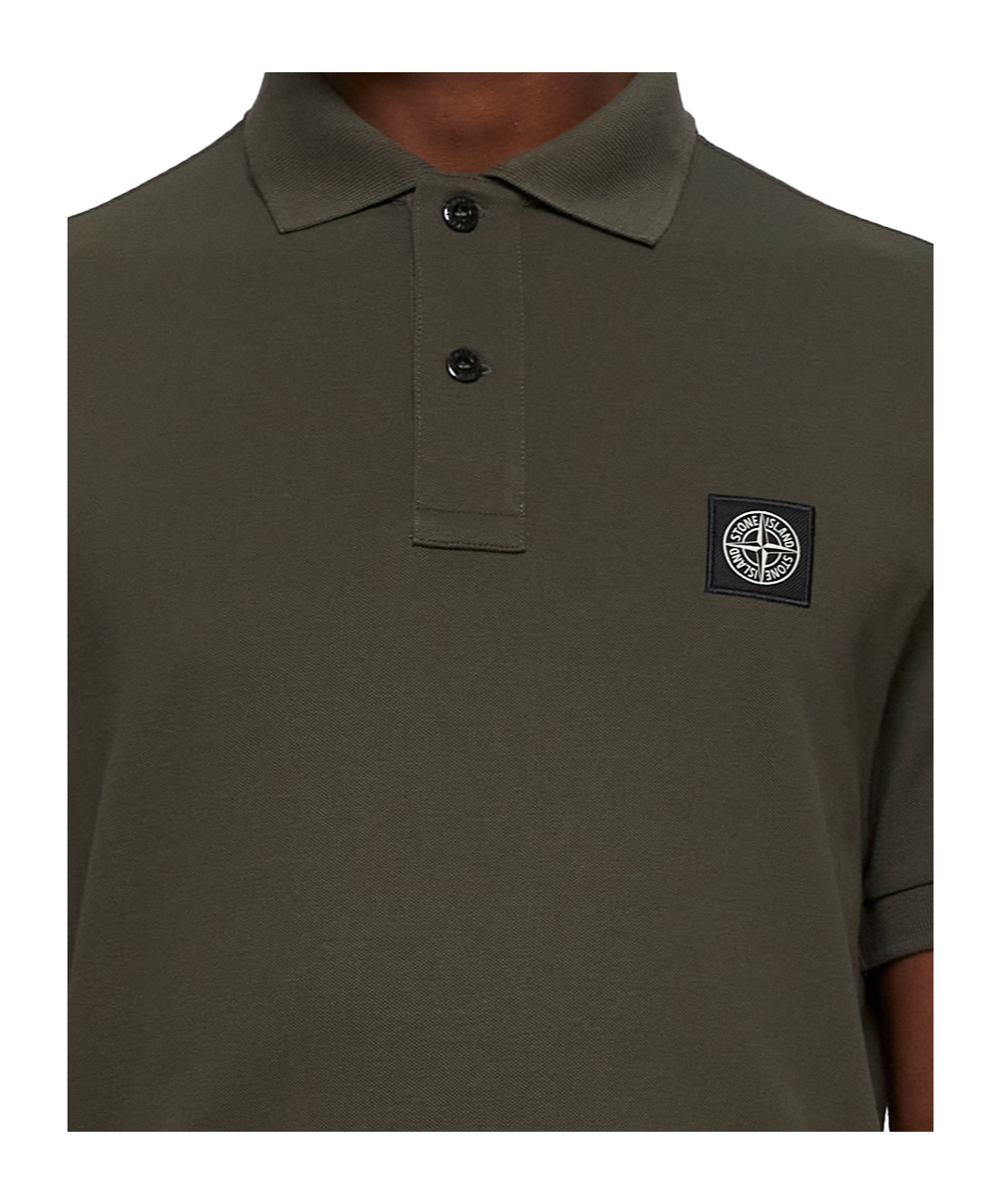STONE ISLAND STONE ISLAND LOGO PATCH SHORT-SLEEVED POLO SHIRT