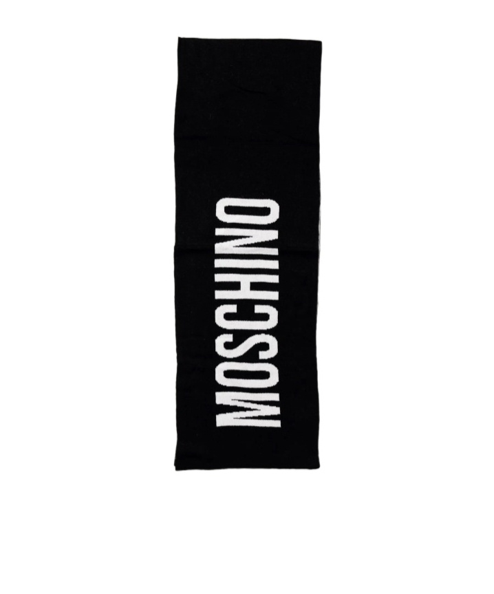 Moschino Contrasting Scarf In Black