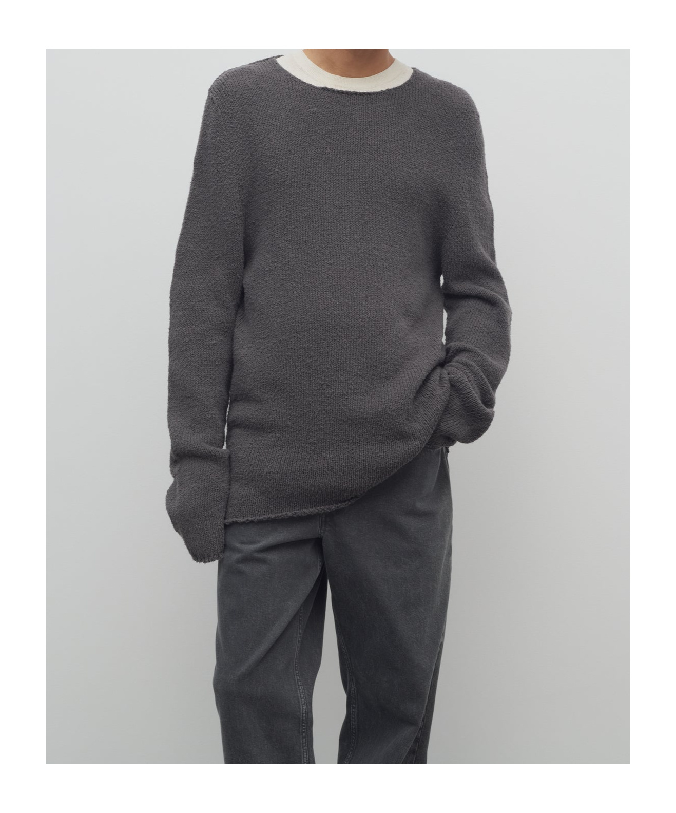 The Row Kalen Sweater In Dark Gray