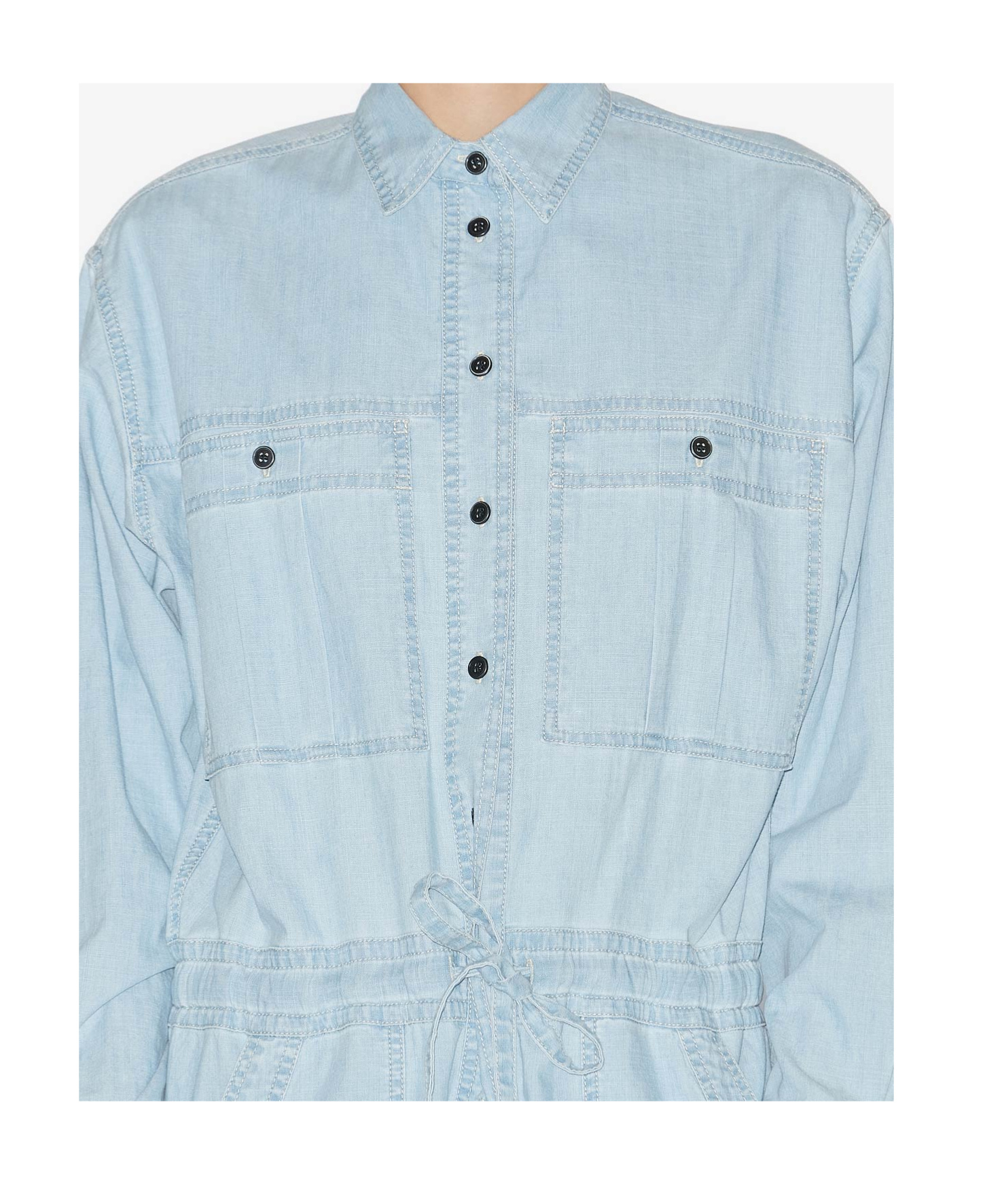 Isabel Marant Étoile Marant Etoile Women Cotton Long Jumpsuit In Blue