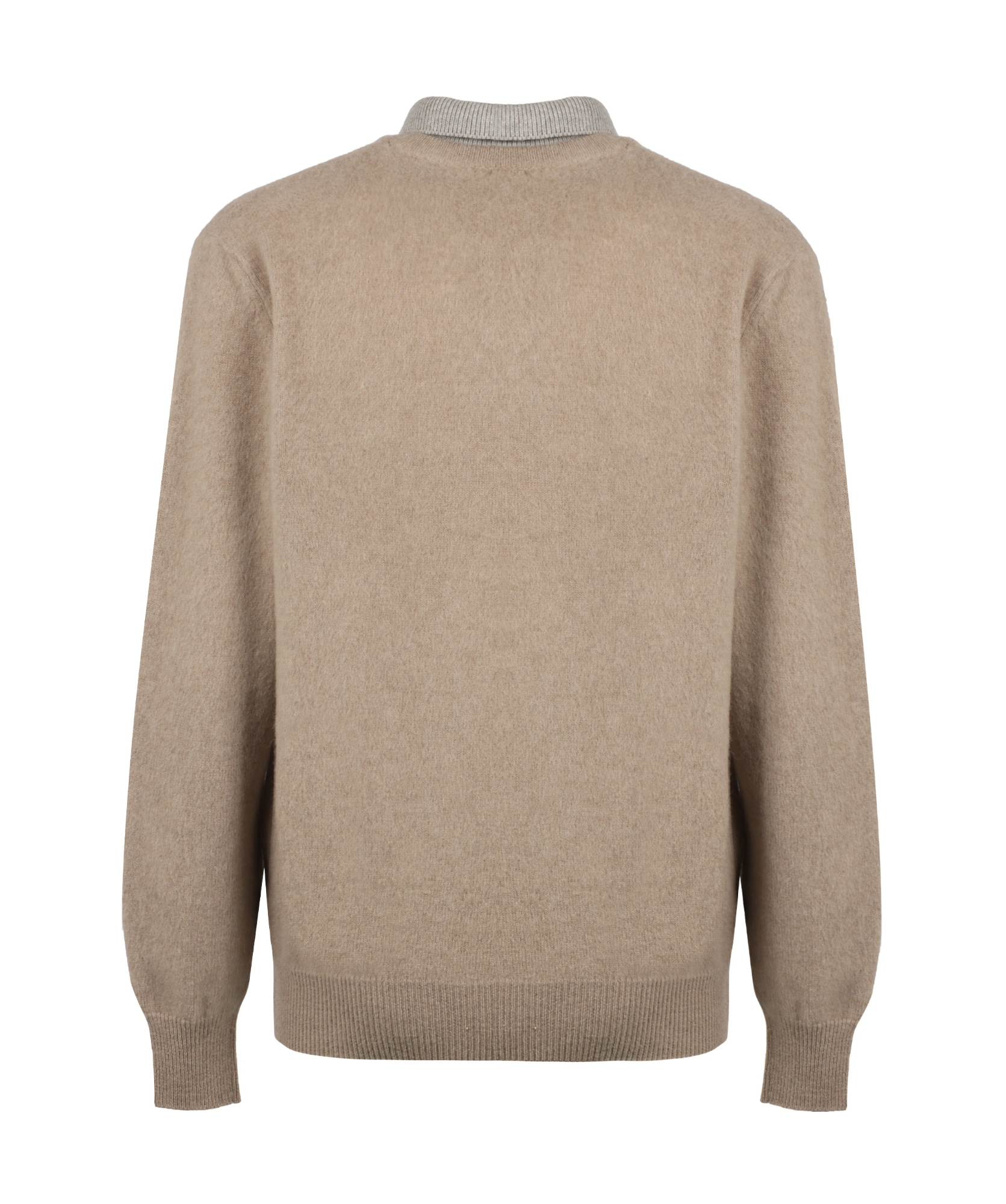 Kiton Brushed-effect Jumper In Brown