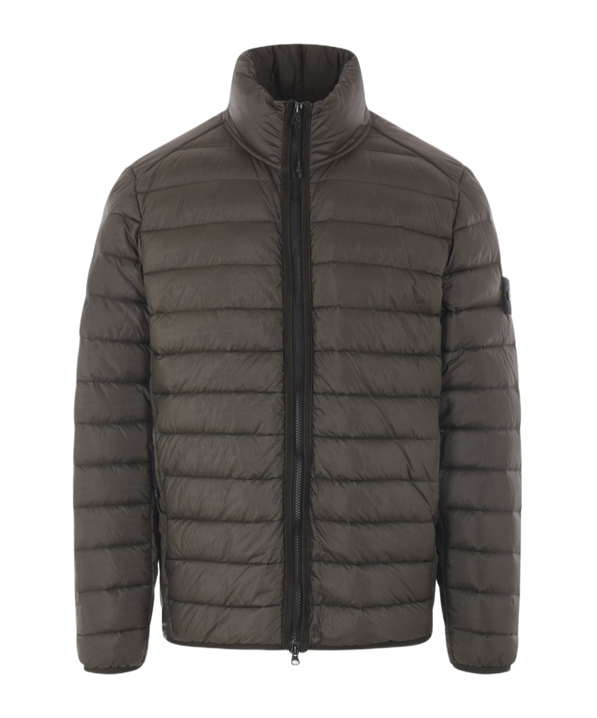 Stone Island Dark Green Down Jacket In Green