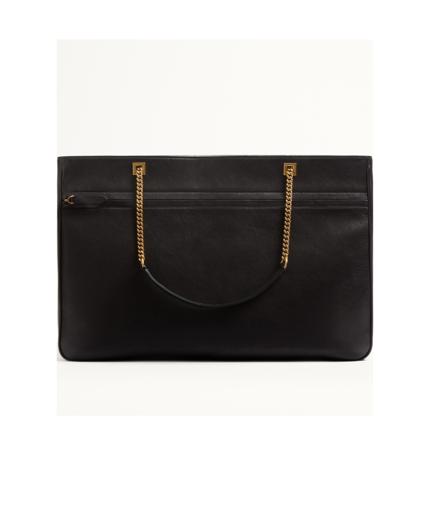 Valentino Black Nappa Leather Large Viva Superstar Shopping Bag In Black