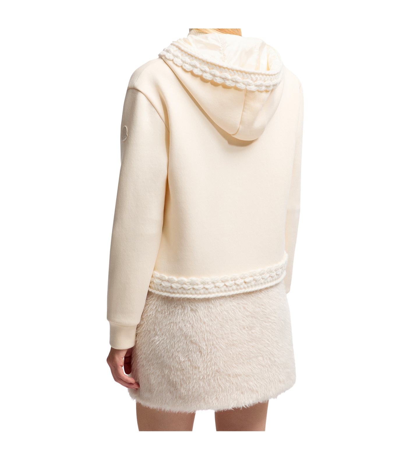 Moncler Long-sleeved Cardigan In White