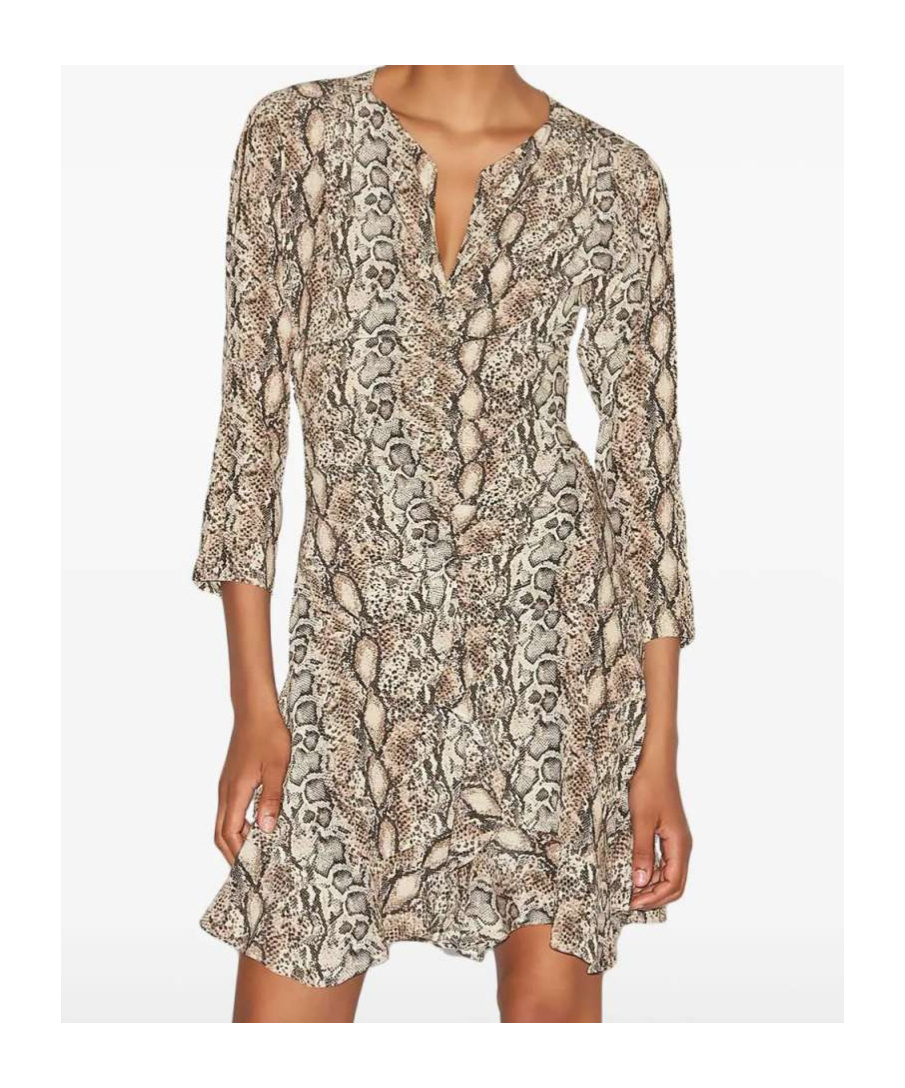 Isabel Marant Women Octavia Printed Mini Dress In Brown