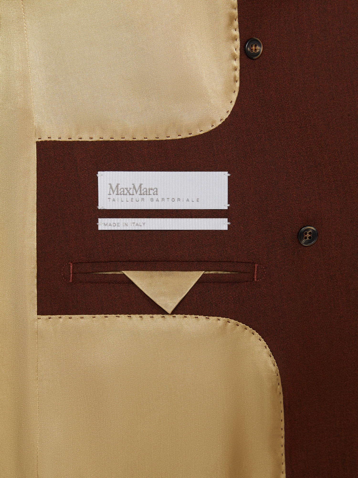 Max Mara Wool Blazer In Brown