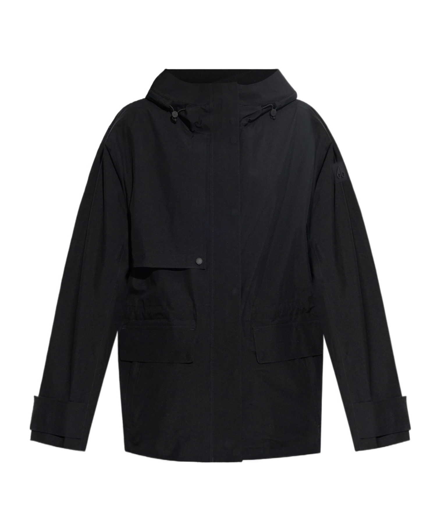 Moose Knuckles Logo-appliqué Jacket In Black