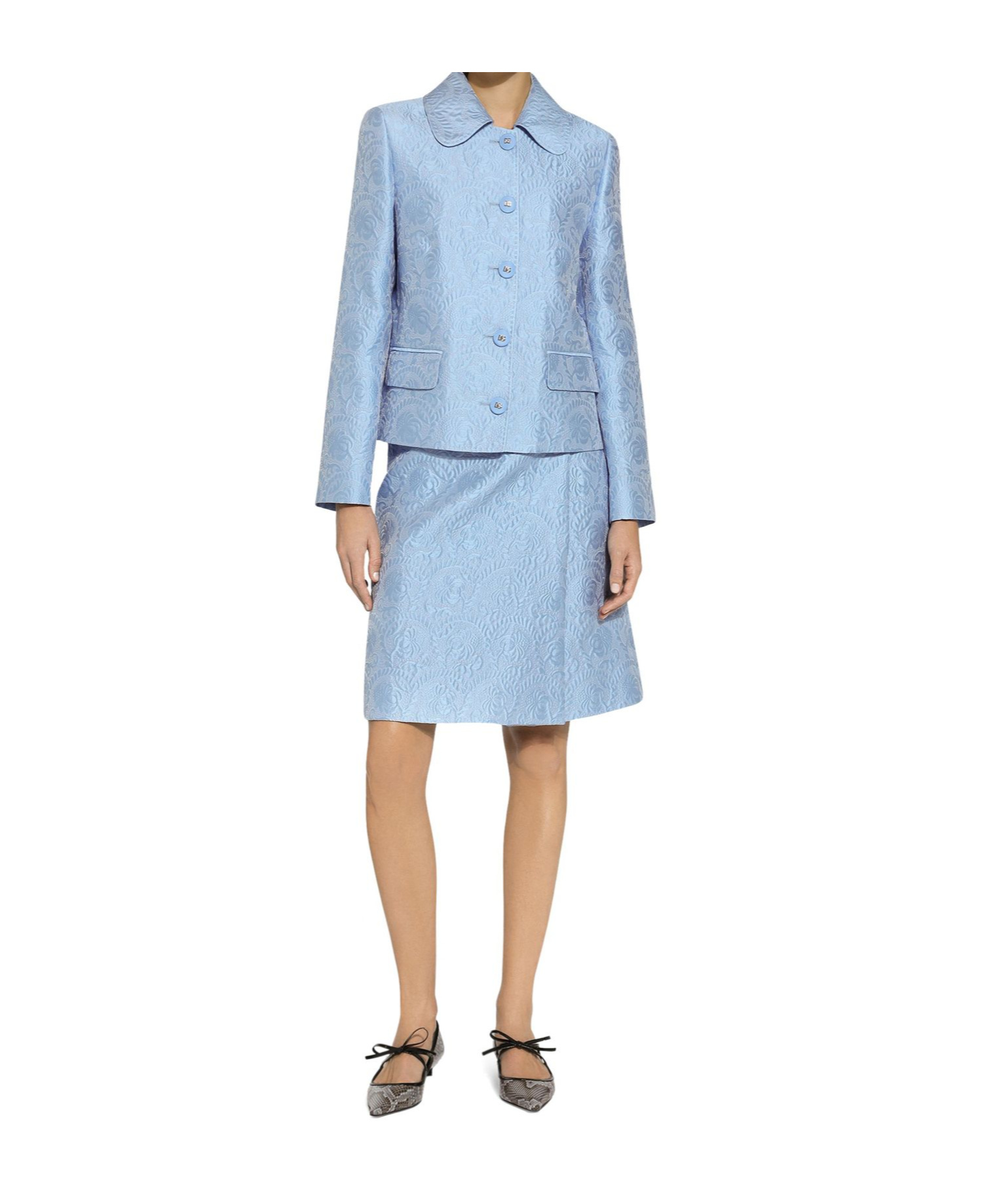 Shop Dolce & Gabbana Single-breasted Casual Jacket In Blue