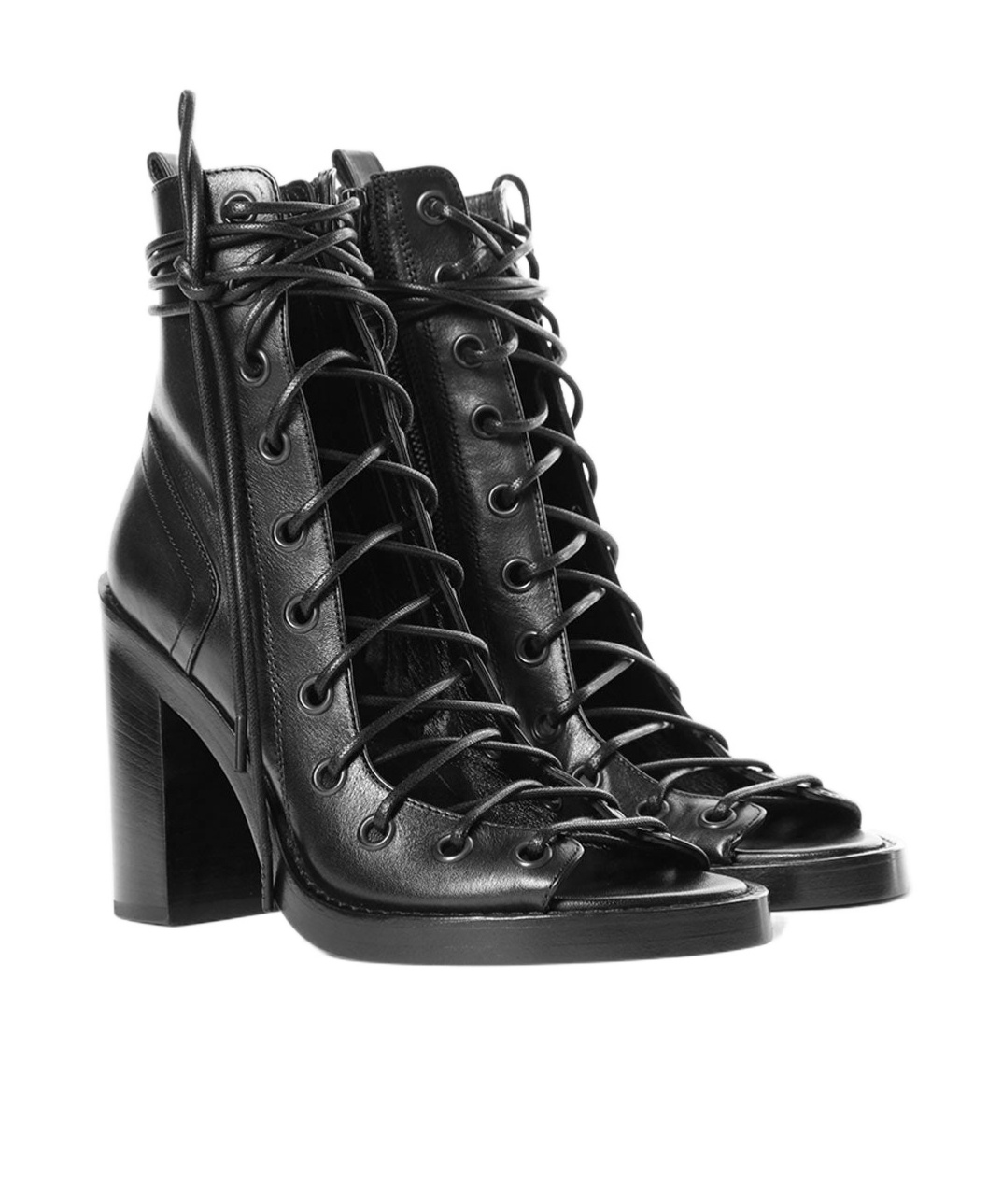 Ann Demeulemeester Bernardina Lace-up Sandals In Black