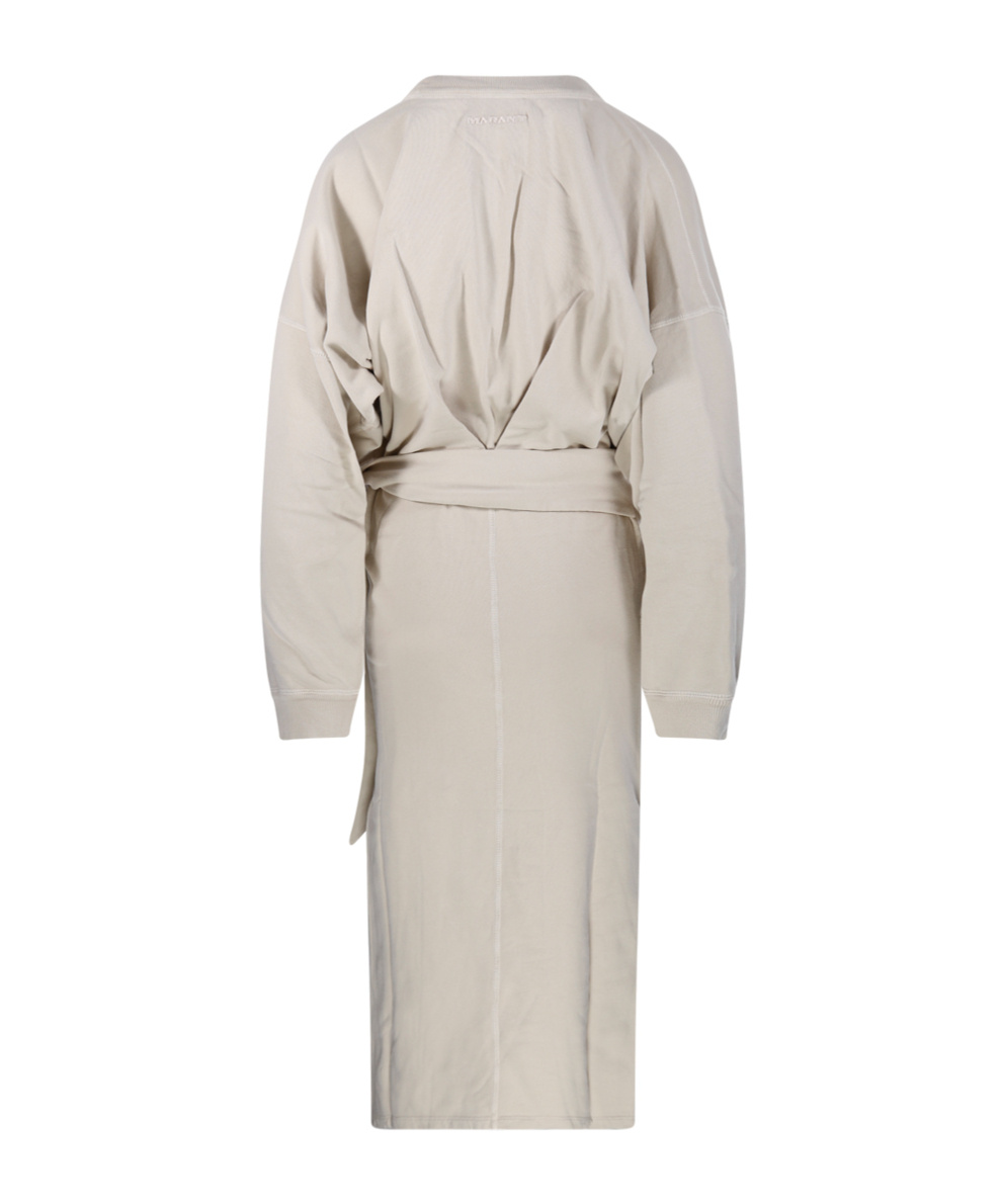 Isabel Marant Étoile Sandrina Wrap Midi Dress In White