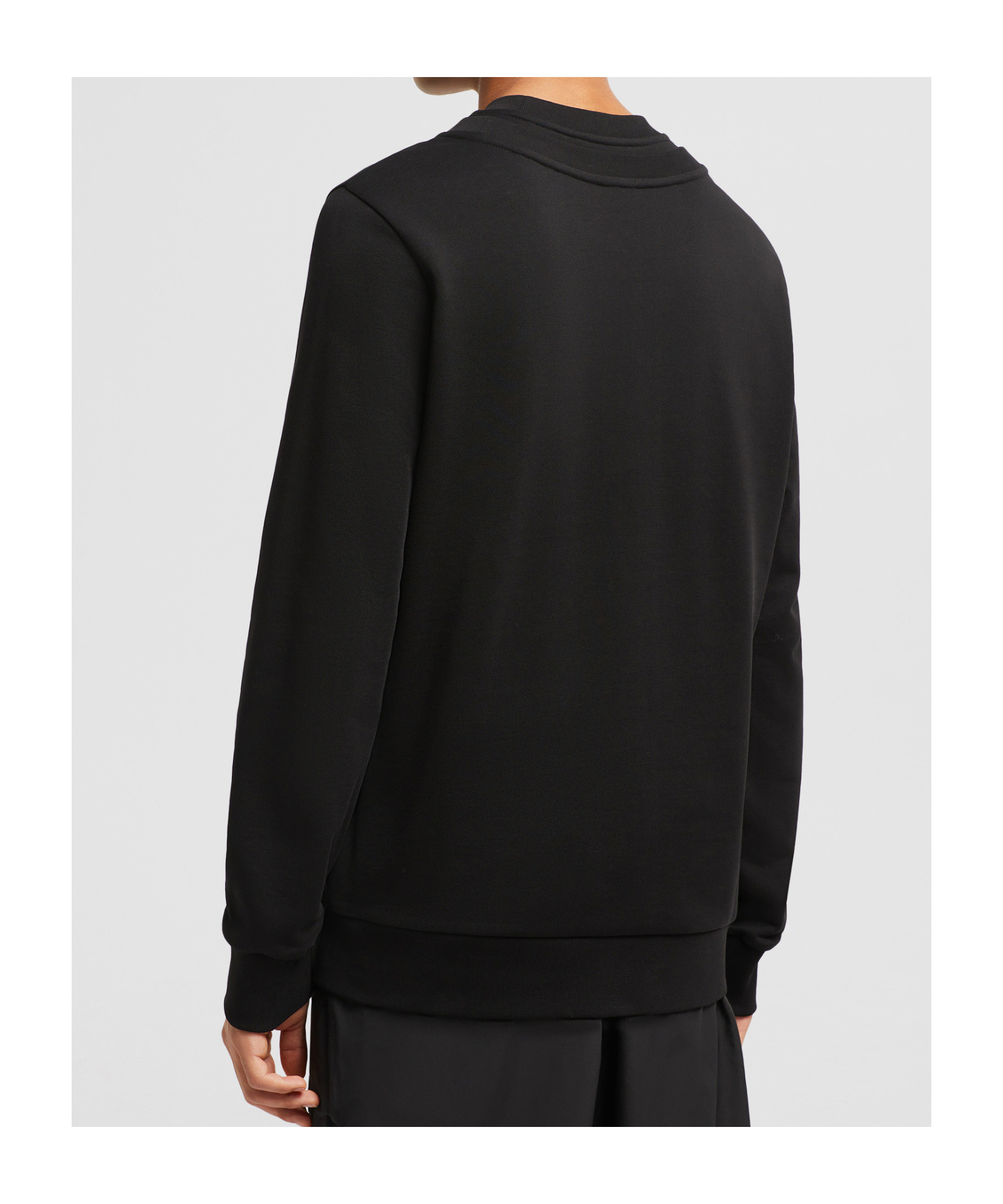 Moncler Long-sleeved Sweater In Black