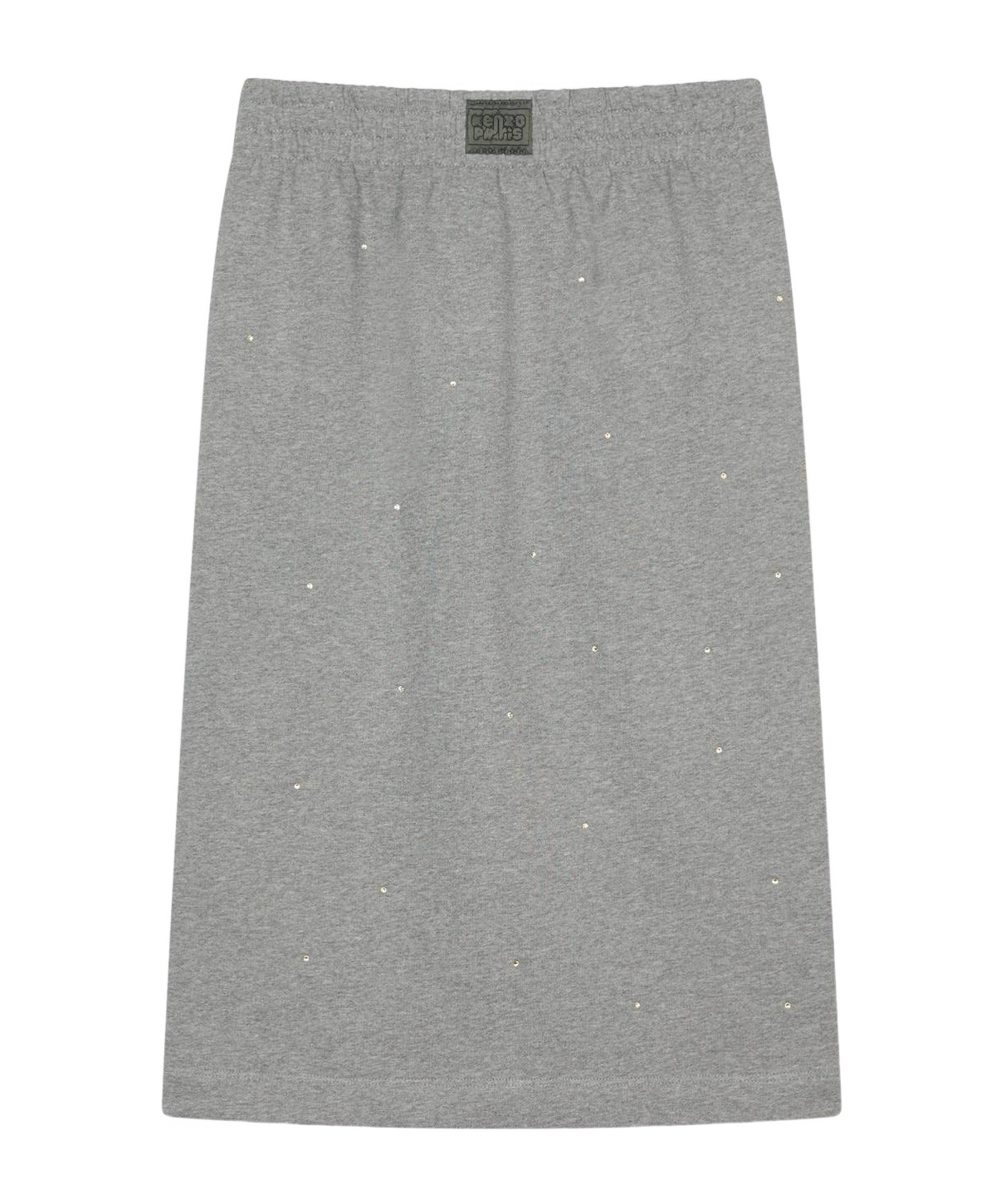 Kenzo Elephant Logo Strass Midi Skirt