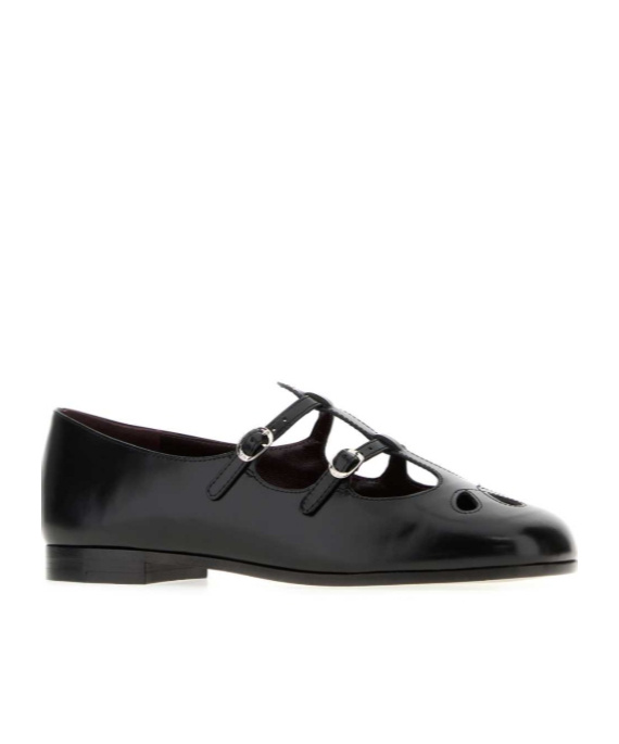 Tory Burch Round-toed Ballet Flats In Black