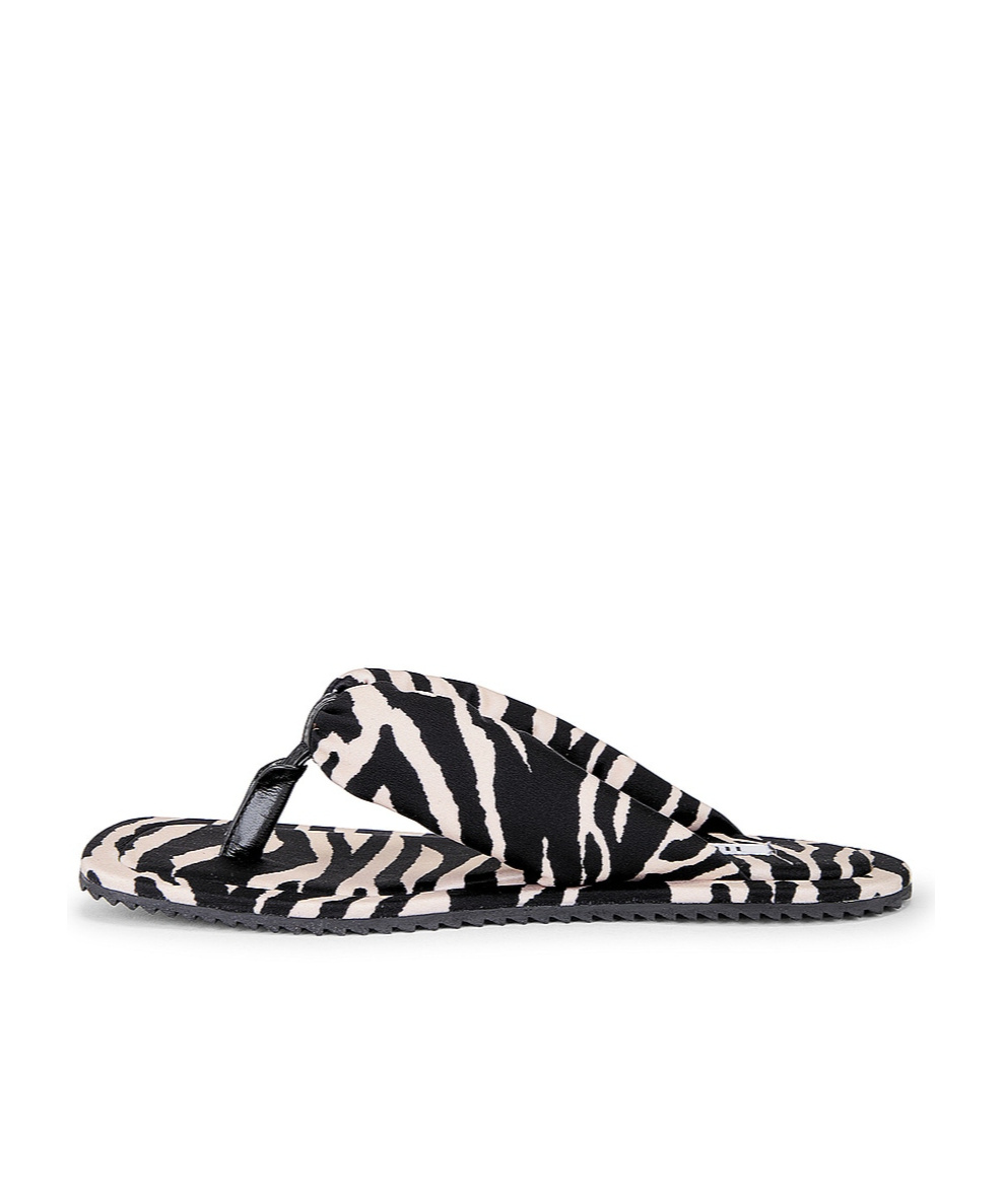 ATTICO ZEBRA-PRINT SQUARE SLIDES