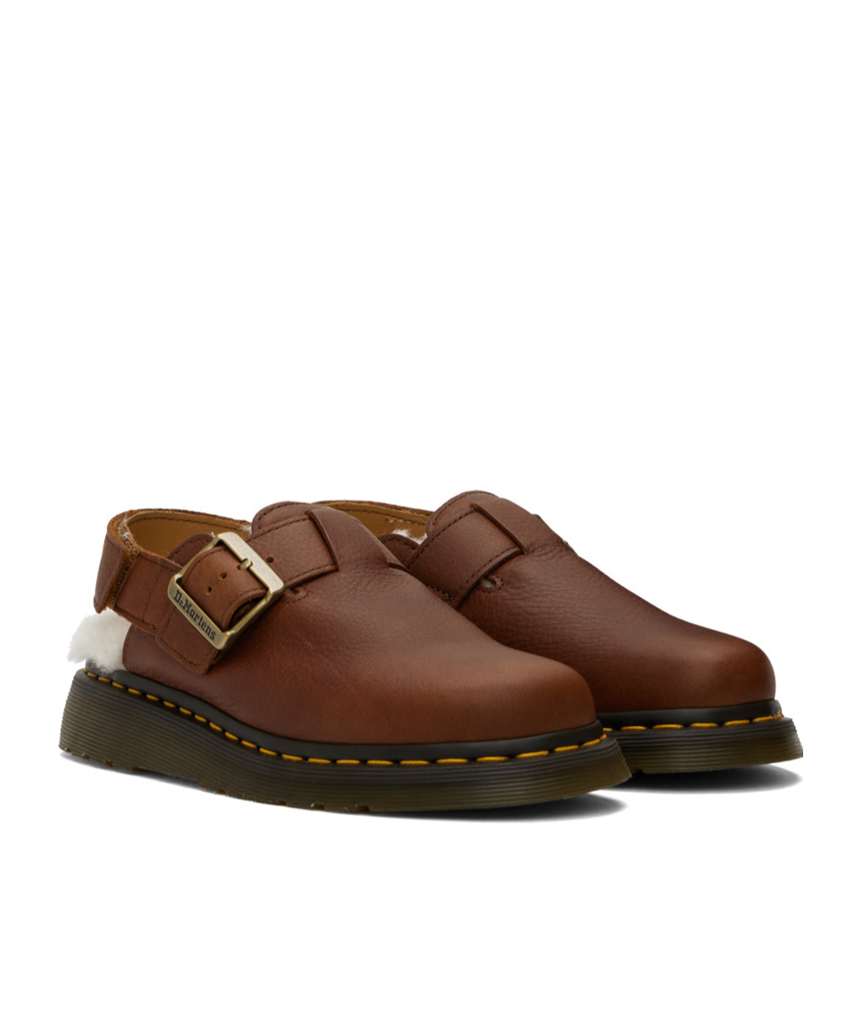 Dr. Martens' Jorge Ii Leather Mules In Brown