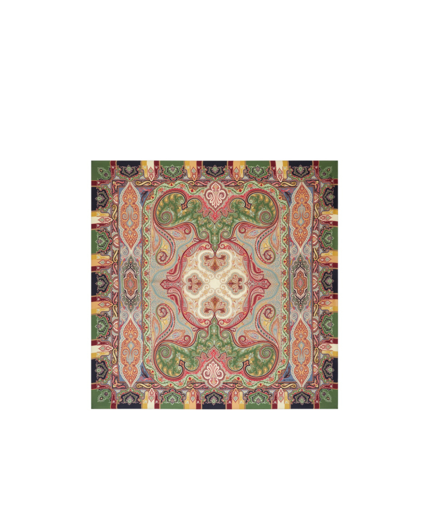 Etro Paisley Printed Gabardine Weave Scarf In Multi