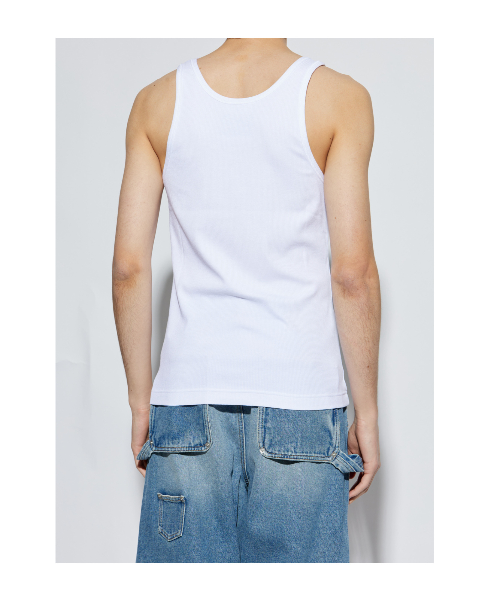 Moschino Round-neck Vest In White