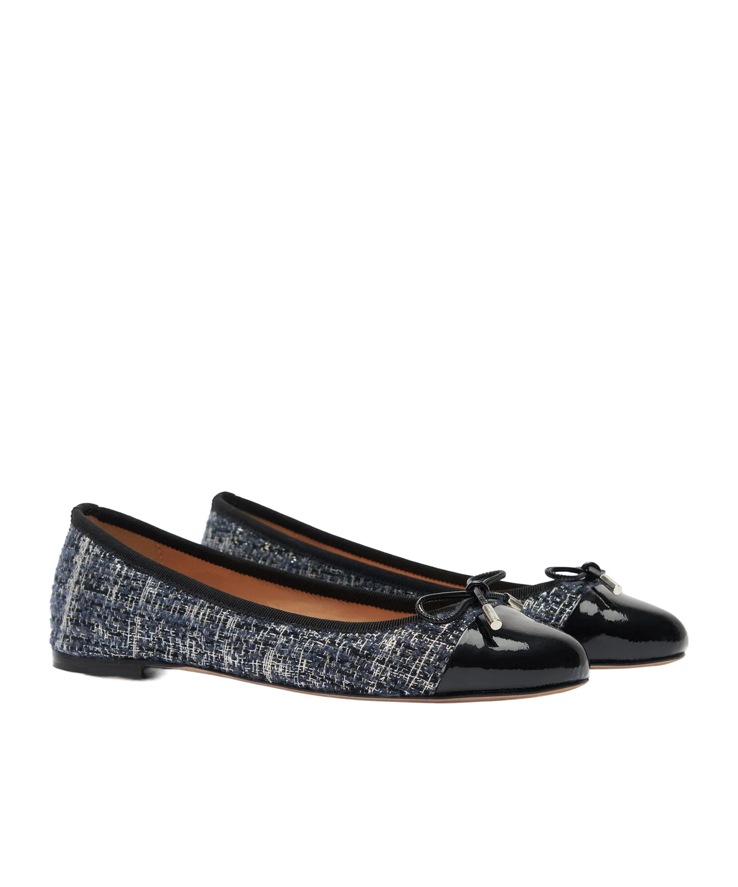Scarosso Carla Bow-detailed Ballerina Shoes In Multi