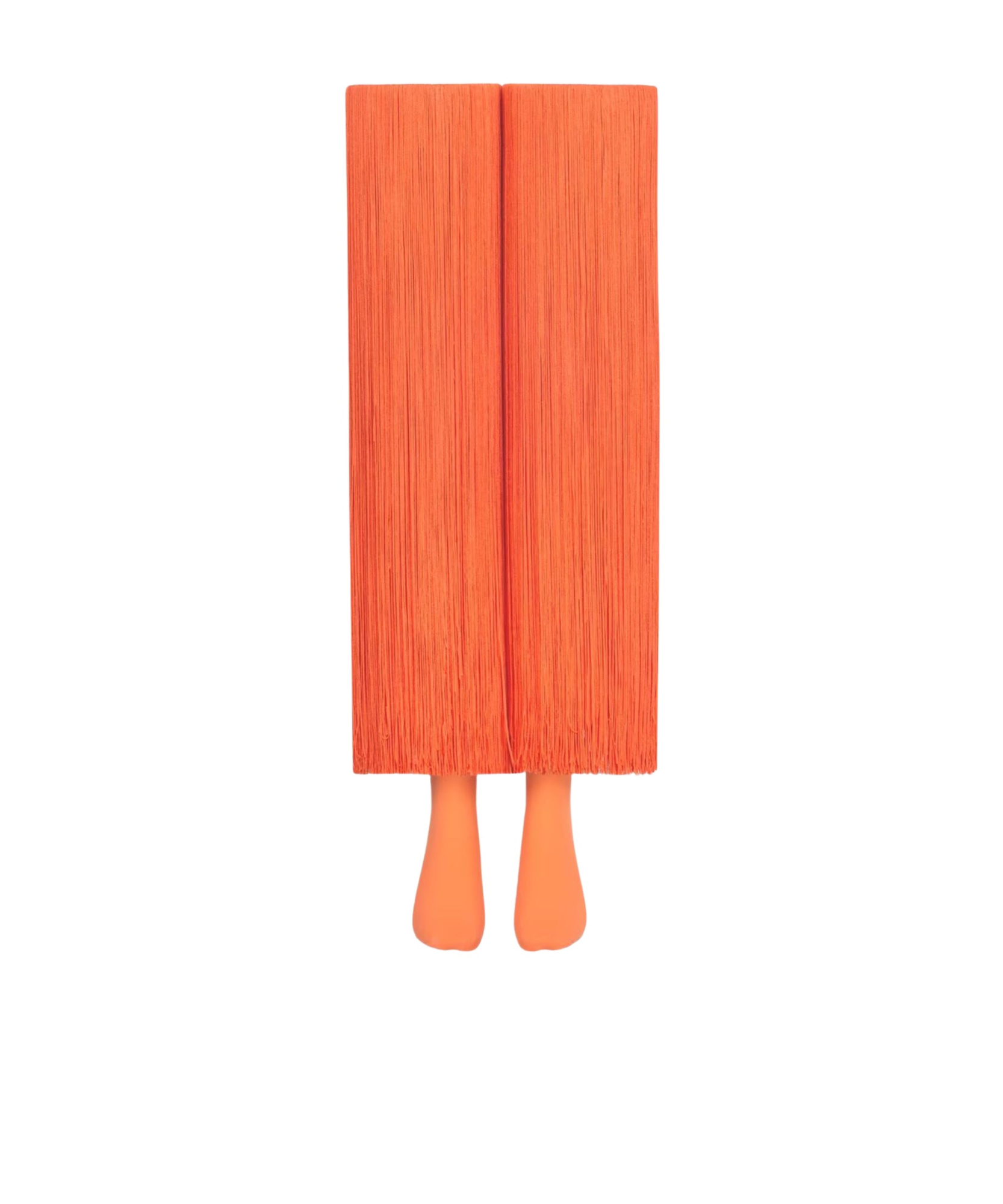 Alaïa High Fringed Socks In Orange
